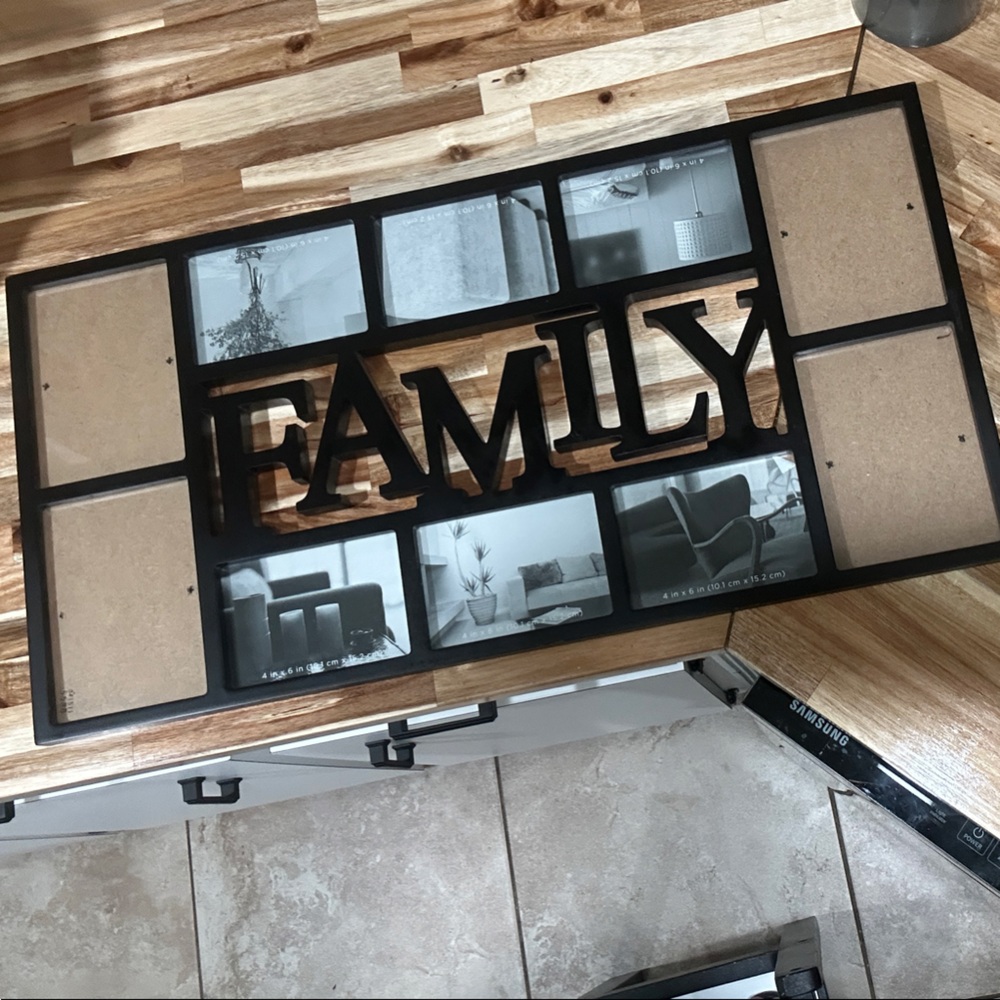 Black Family Collage Photo Frame